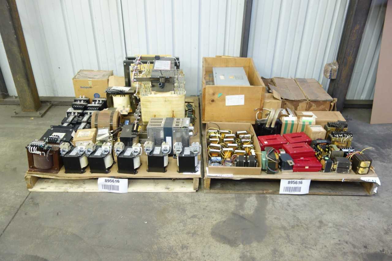 2 PALLETS OF ASSORTED TRANSFORMERS - CONTROL TRANSFORMERS