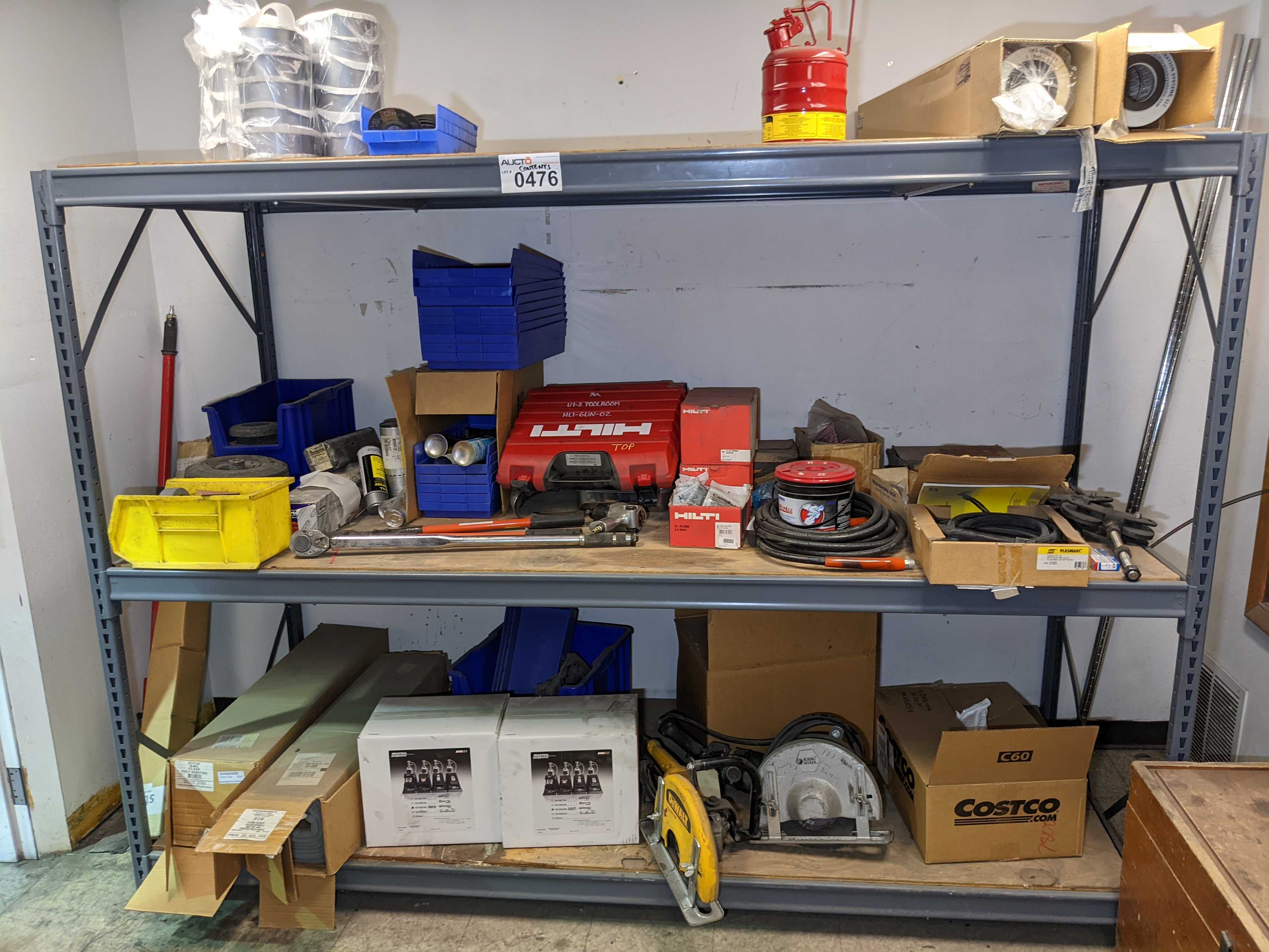 CONTENTS OF SHELF - INDUSTRIAL PARTS