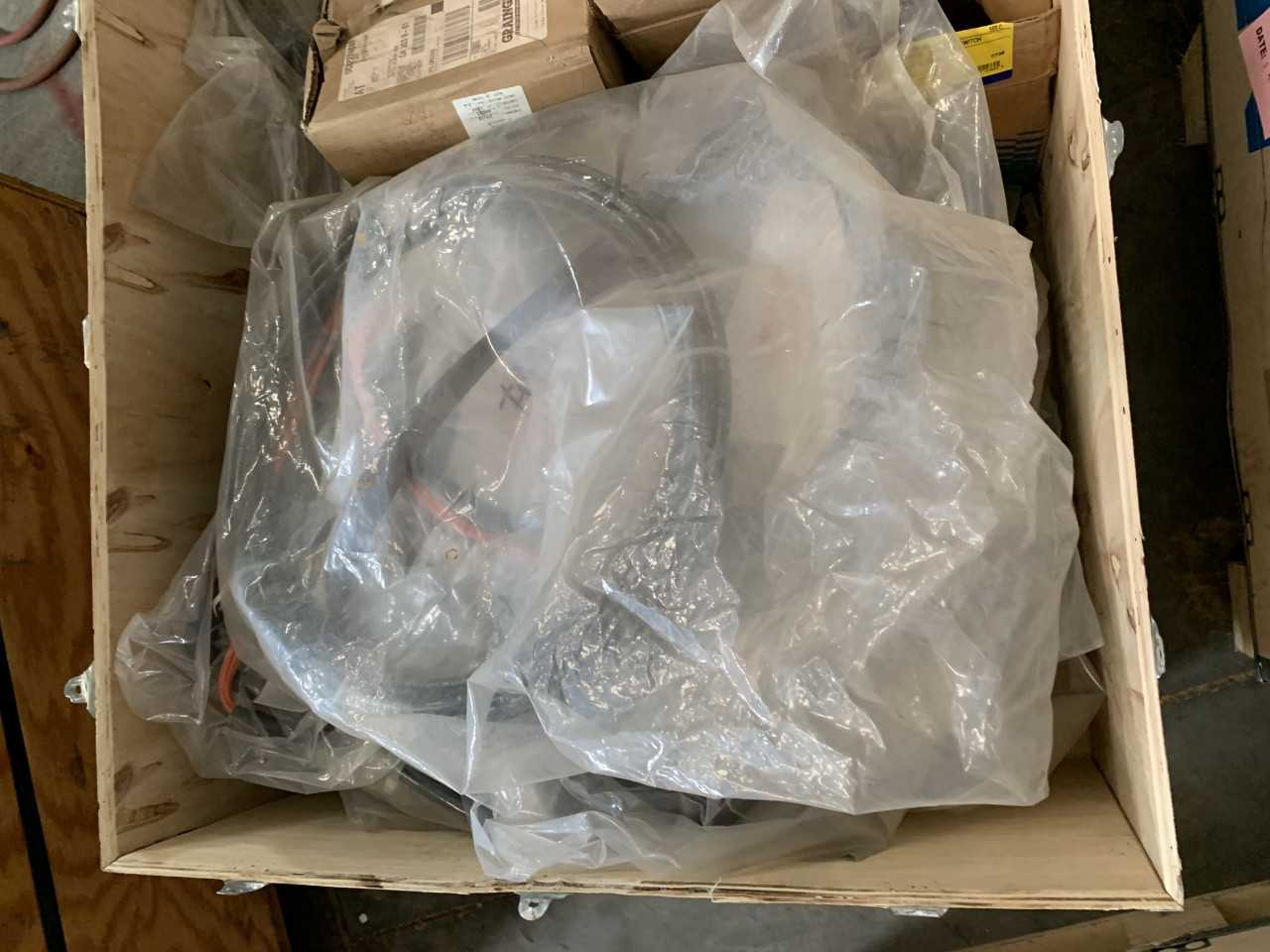 CRATE OF ELECTRICAL AUTOMATION EQUIPMENT PARTS - ELECTRICAL COMPONENTS