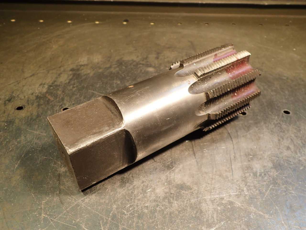 3" -8N 8 TPI Hand Thread Tap 10-Flute 2-1/2" Long Flutes 7-3/4" OAL, SOLD AS-IS - MACHINING ACCESSORIES & TOOLING