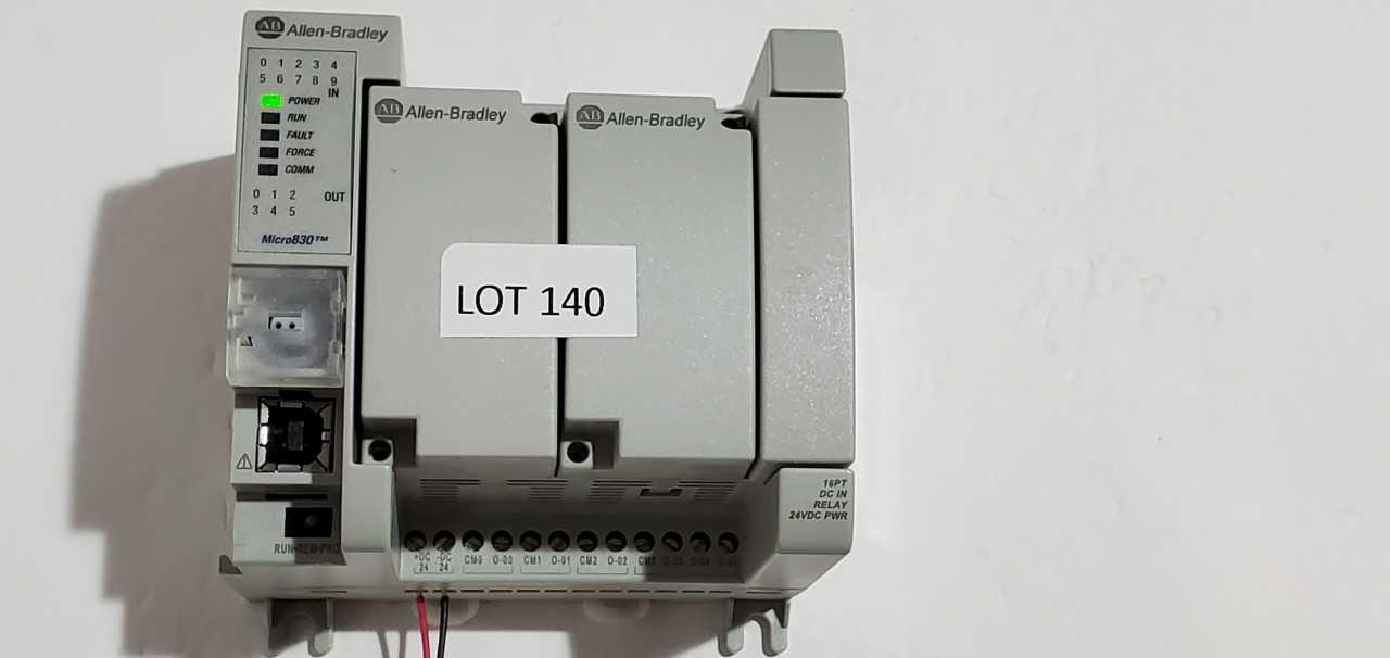Allen Bradley Micro 830 2080-LC30-16QWB PLC - AUTOMATION & CONTROLS Allen Bradley Micro 830 2080-LC30-16QWB PLC - AUTOMATION & CONTROLS