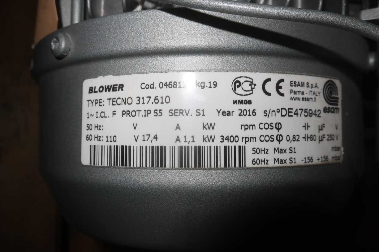 ESAM TECNO 317.60 3400RPM 110V 1 PH 60HZ BLOWER - BLOWER FAN