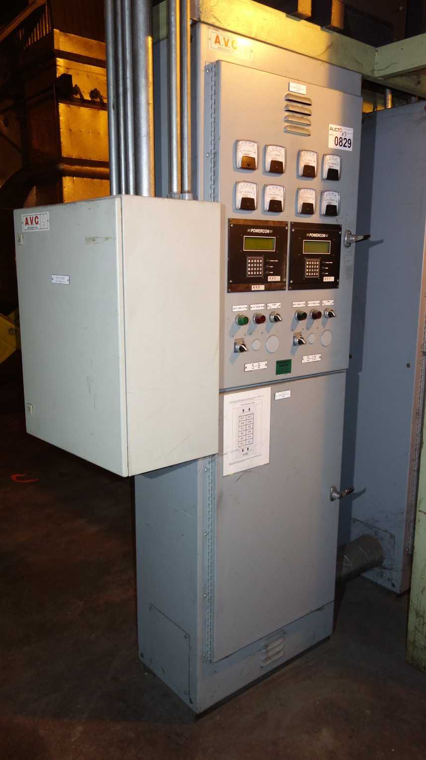 3X VERTICAL SECTIONS AVC POWERCON PAS19024 480V ELECTRICAL CONTROL CABINETS - ELECTRICAL COMPONENTS