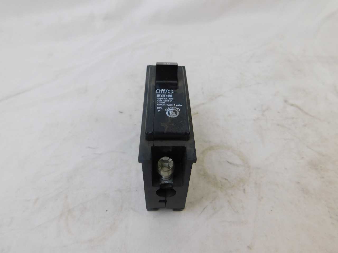 Quantity of 51 New Surplus Eaton CL130 MCB Accy CL 1P 30A 120V - ELECTRICAL COMPONENTS