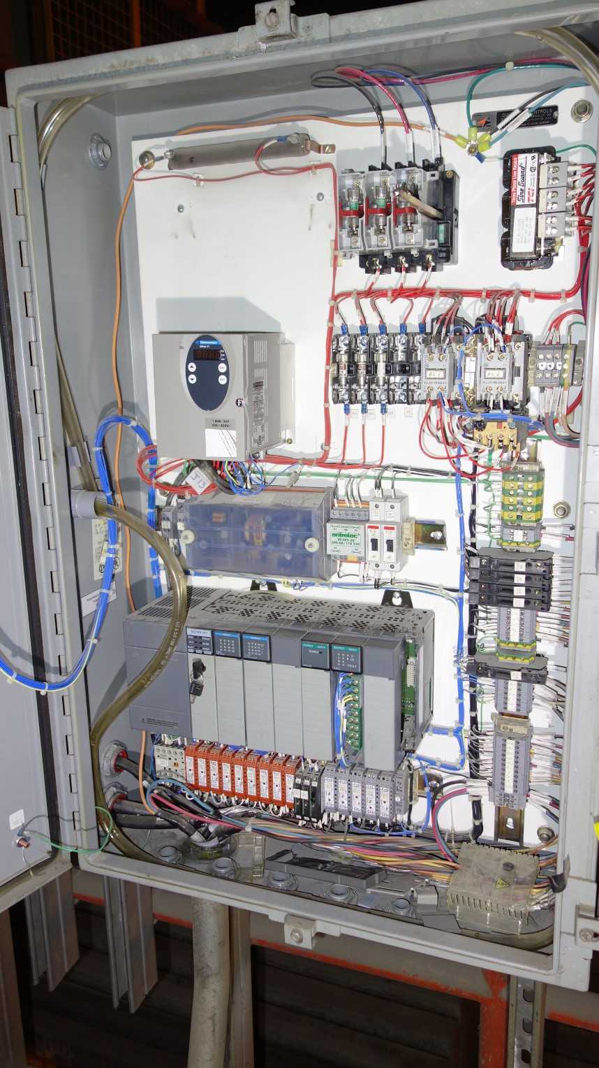 LOT OF 2 ASSORTED SOOT BLOWER CONTROL PANEL W/ ALLEN BRADLEY 1747 CONTROLLER MODULE RACK - AUTOMATION & CONTROLS