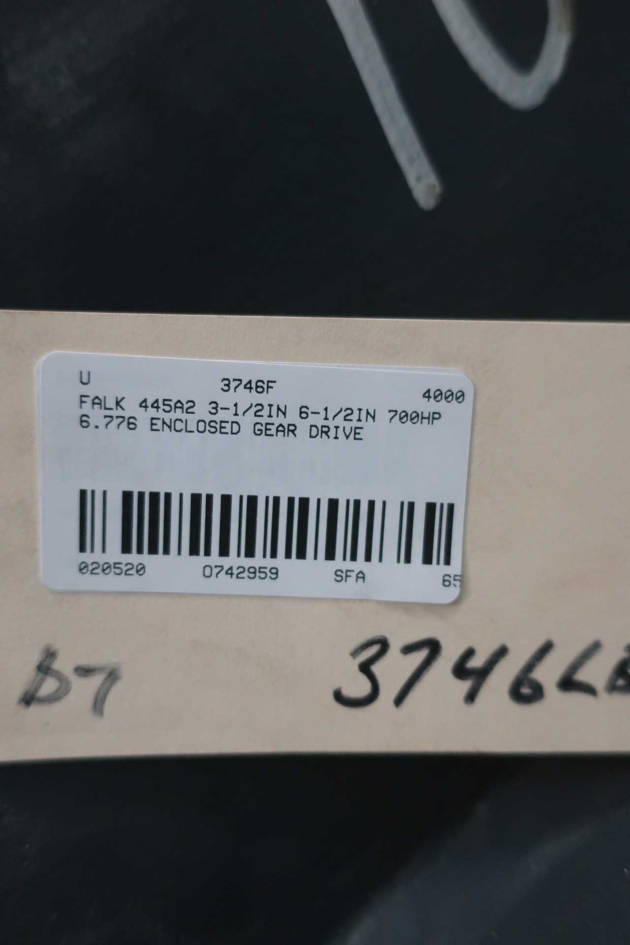 FALK 445A2 3-1/2IN 6-1/2IN 700HP 6.776:1 ENCLOSED GEAR DRIVE - GEAR REDUCERS