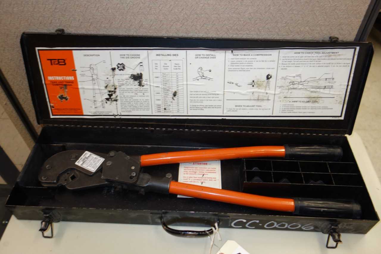 Lot of 2 Thomas Betts TBM 8S Shure Stake Compression Tool - ELECTRIC POWER TOOLS