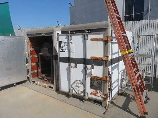 Storage Containers (2) Lot, 4' X 6' X 7', approx. - MATERIAL HANDLING