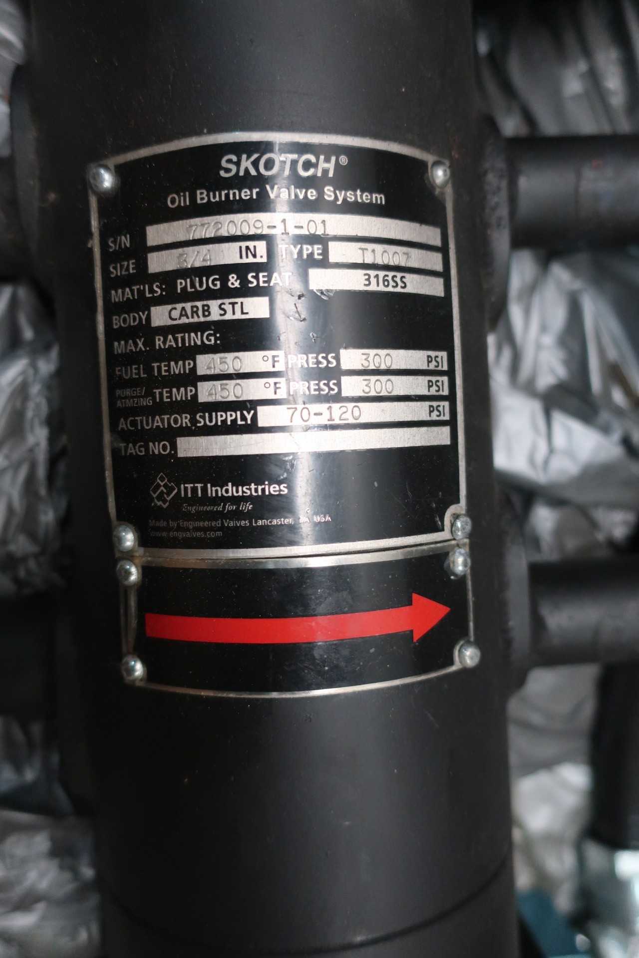 ITT T1007 SKOTCH BURNER SHUT OFF VALVE - VALVES