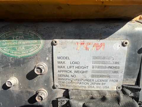 2002 TCM Forklift - SIT-DOWN FORKLIFTS