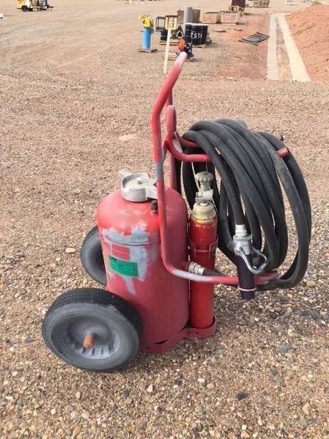 Fire Extinguisher, Wheeled Dry Chemical, For A,B,C Class Fires - SAFETY EQUIPMENT