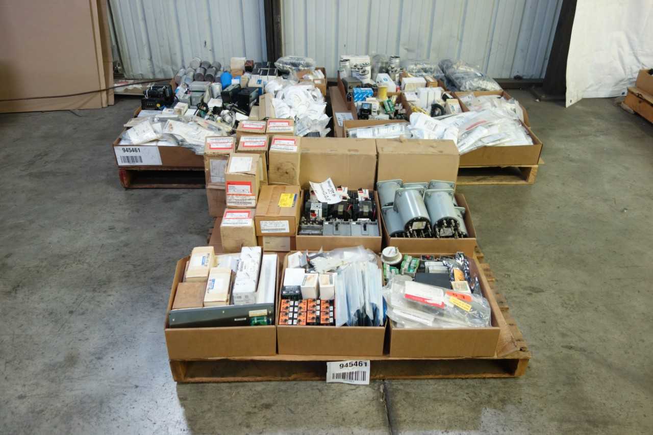 3 PALLETS OF ASSORTED ELECTRICAL COMPONENTS - ELECTRICAL COMPONENTS