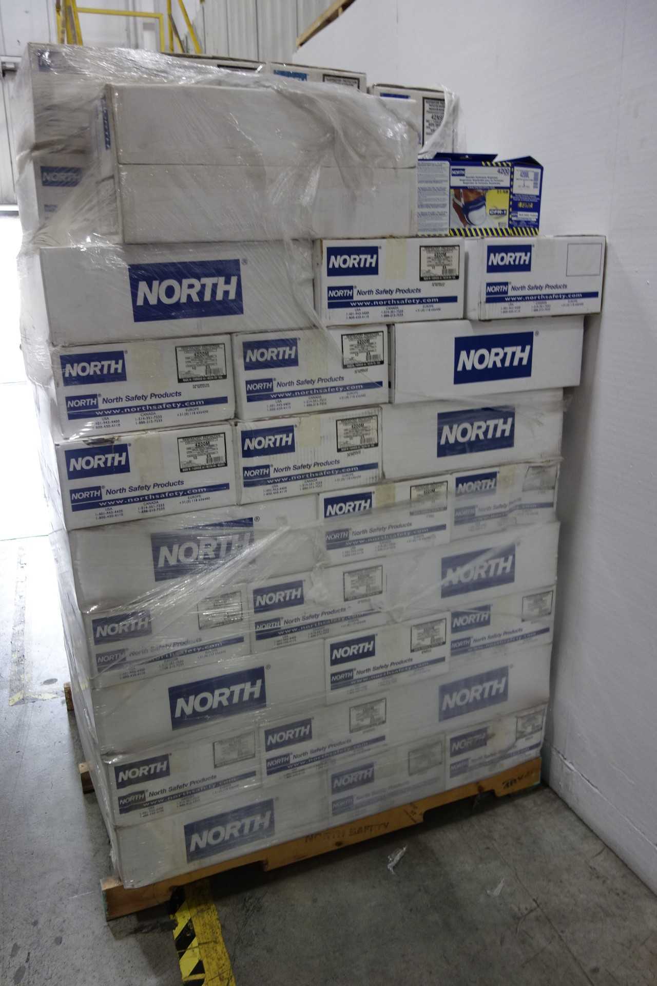 PALLET OF NORTH REUSABLE PARTICULATE RESPIRATORS - SAFETY EQUIPMENT