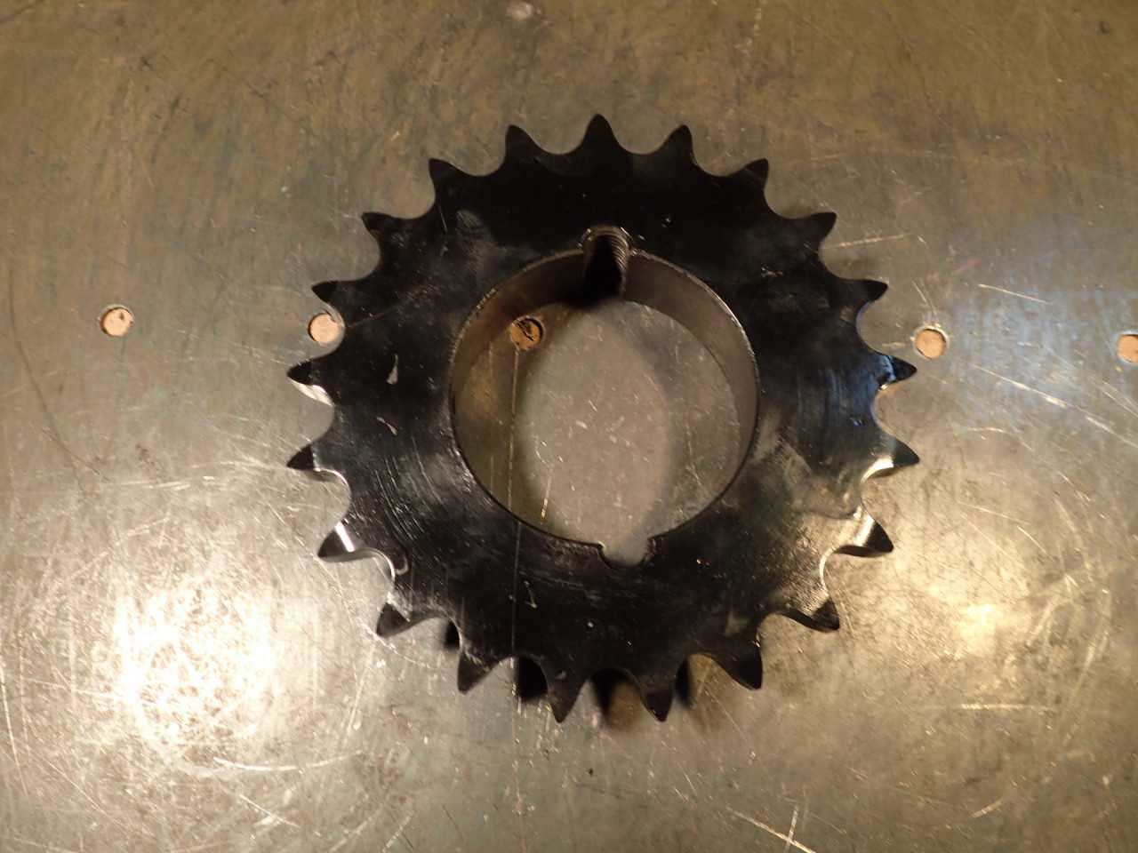 Martin 60BTL21 #60 Steel Chain Sprocket: 21-Tooth, 2012 Taper Lock Bushing Bore - ROLLER CHAIN