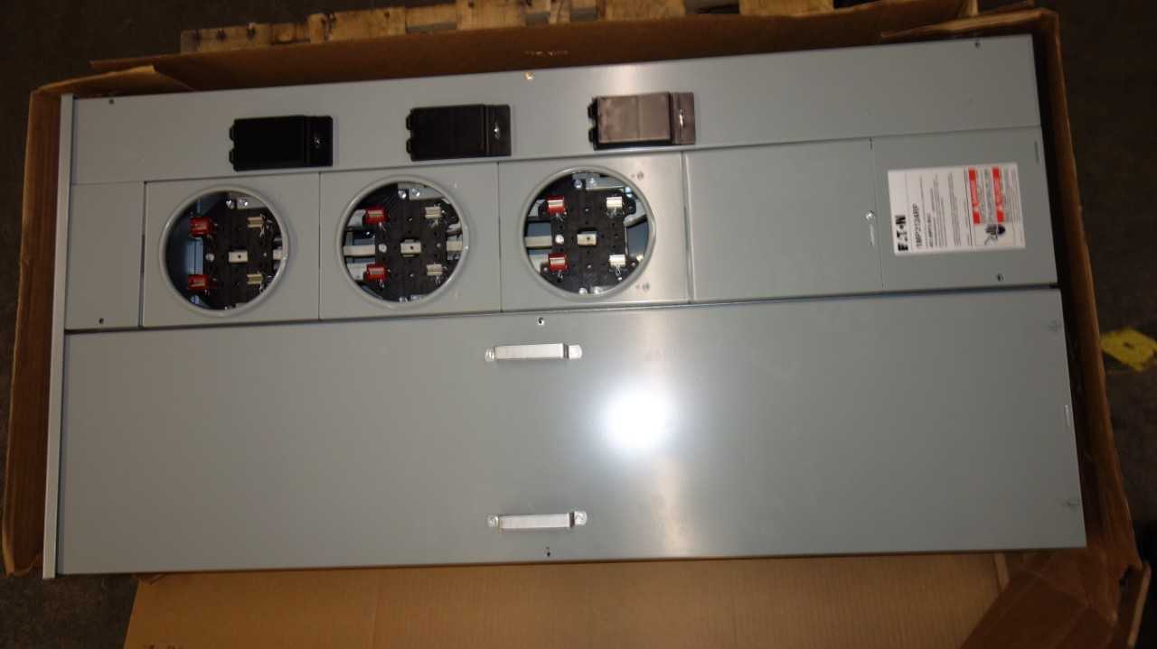 EATON 1MP3121RP 125A 3 SOCKET/BASE METER PACK PANEL - INDUSTRIAL PARTS
