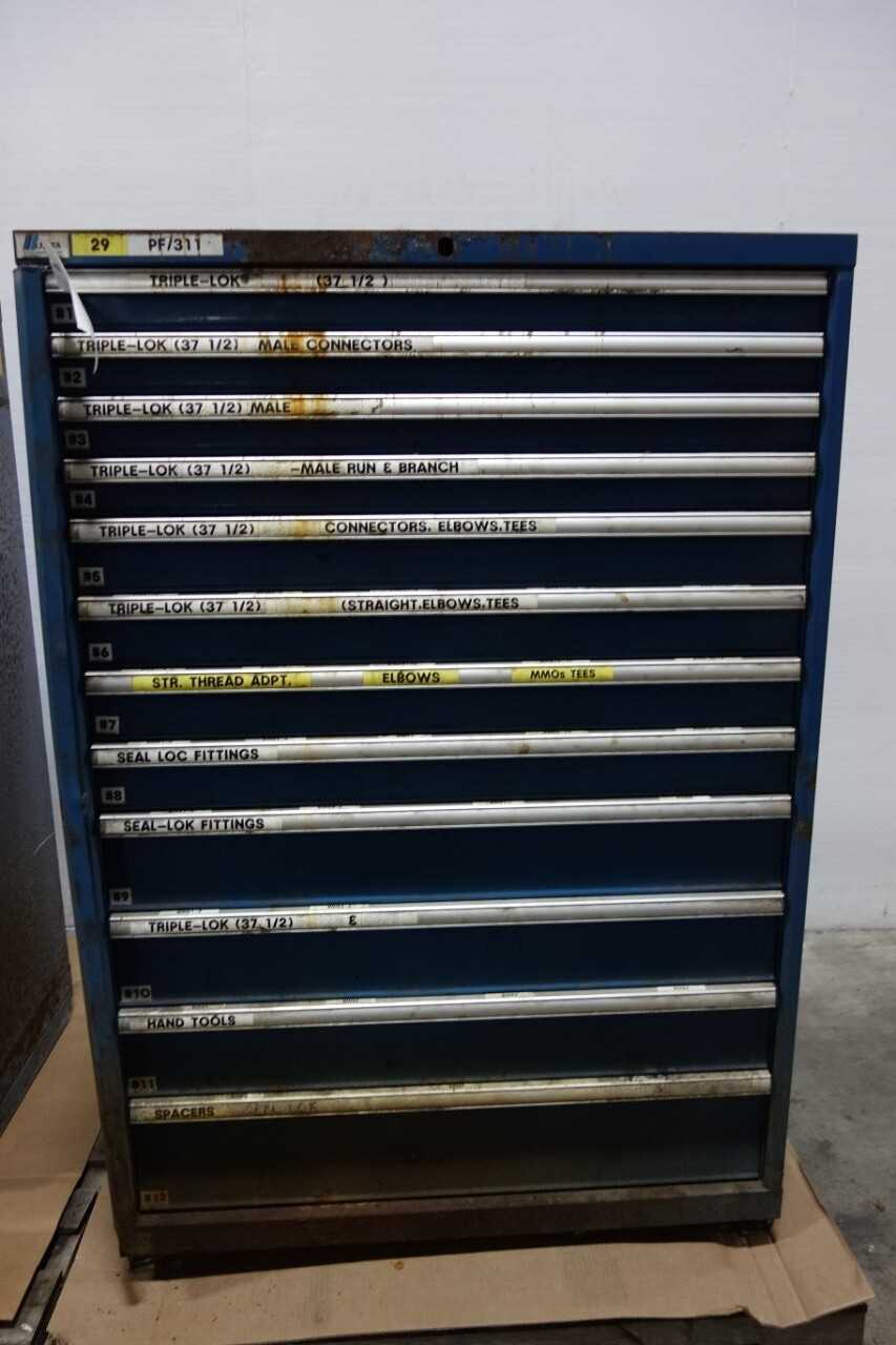 LOT OF 2 LISTA DRAWER STORAGE CABINETS - TOOL STORAGE