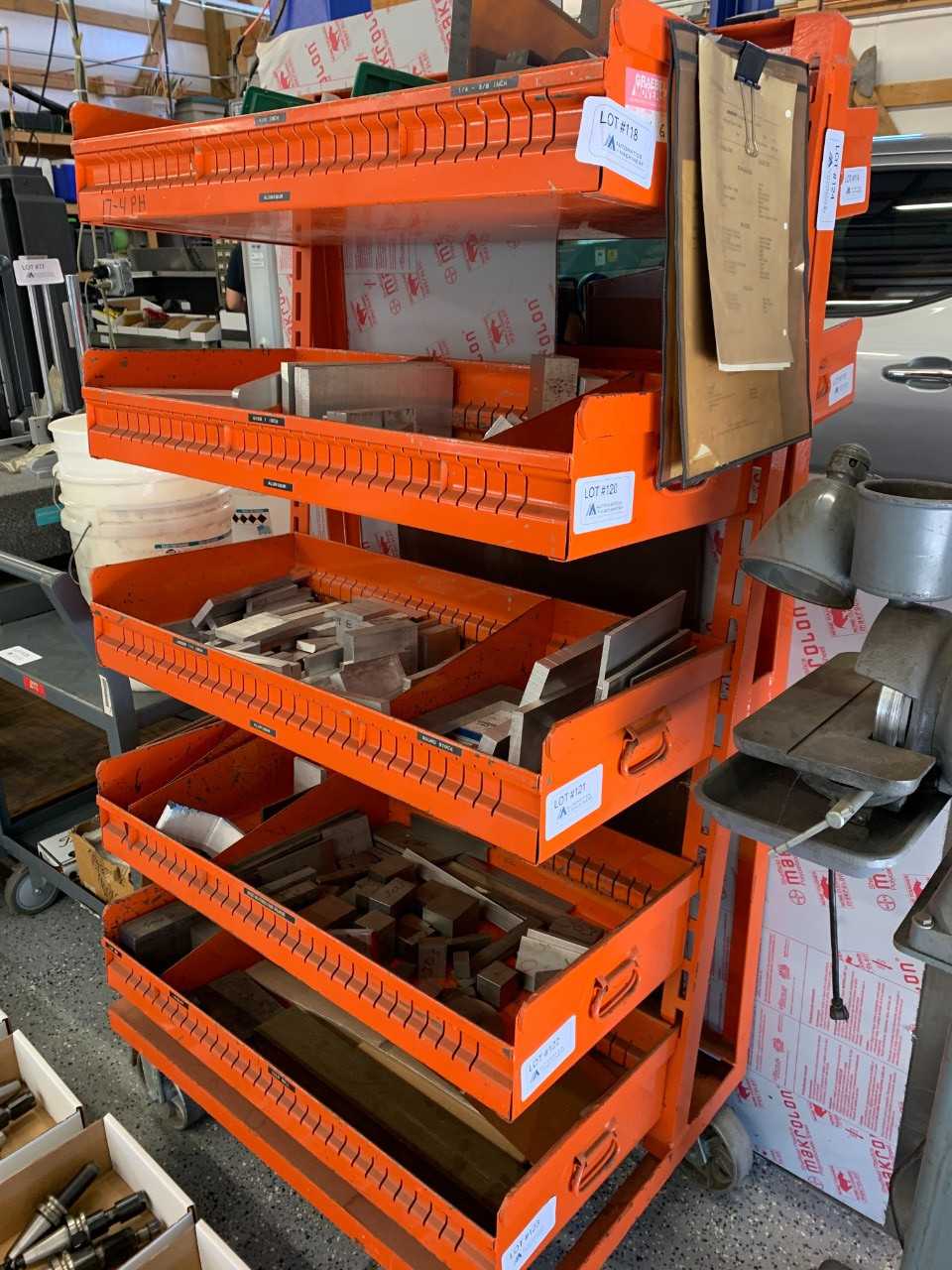 Material Rolling Cart (Contents Not Included) - ROLLING CARTS
