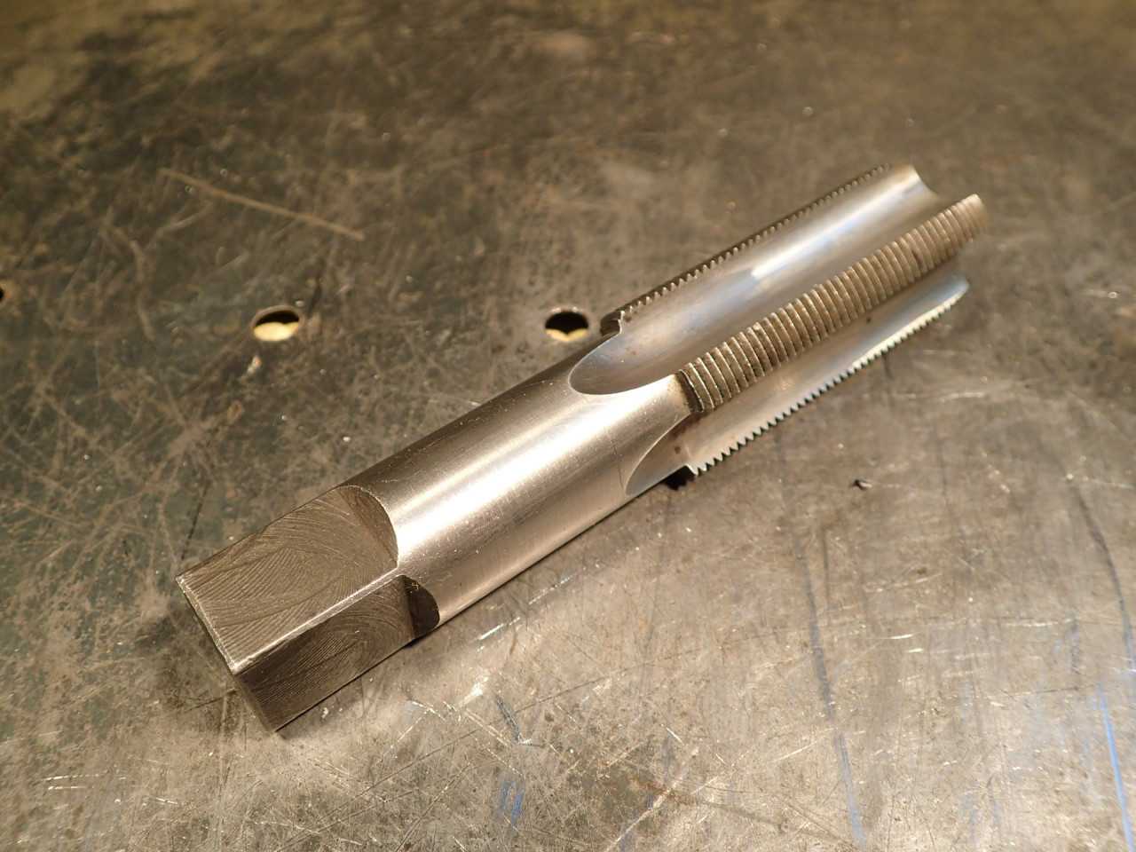 Detroit 1-1/16" -16 NS HSV Hand Thread Tap: 4-Flute, 2-1/2" Long Flutes, 5" OAL - MACHINING ACCESSORIES & TOOLING