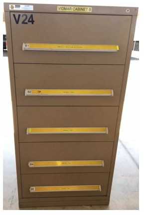 Lot of (3) Vidmar Cabinets - TOOL STORAGE