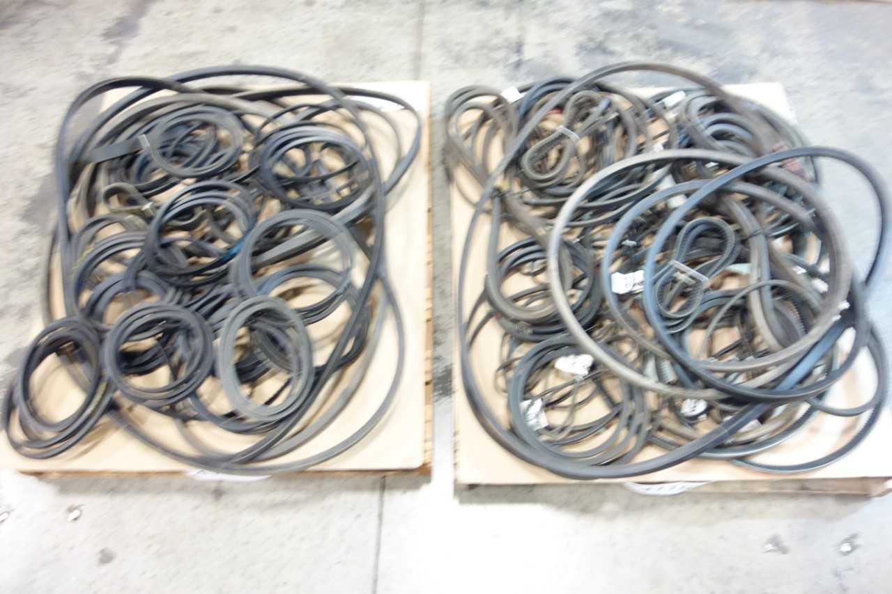 2 PALLETS OF ASSORTED V-BELTS- GATES, OPTIBELT, MEGADYNE - BELTS
