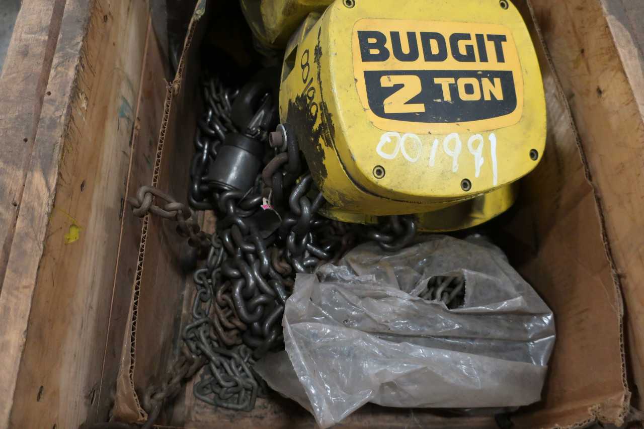 BUDGIT 8304 CHAIN HOIST 2 TON - LIFTING EQUIPMENT