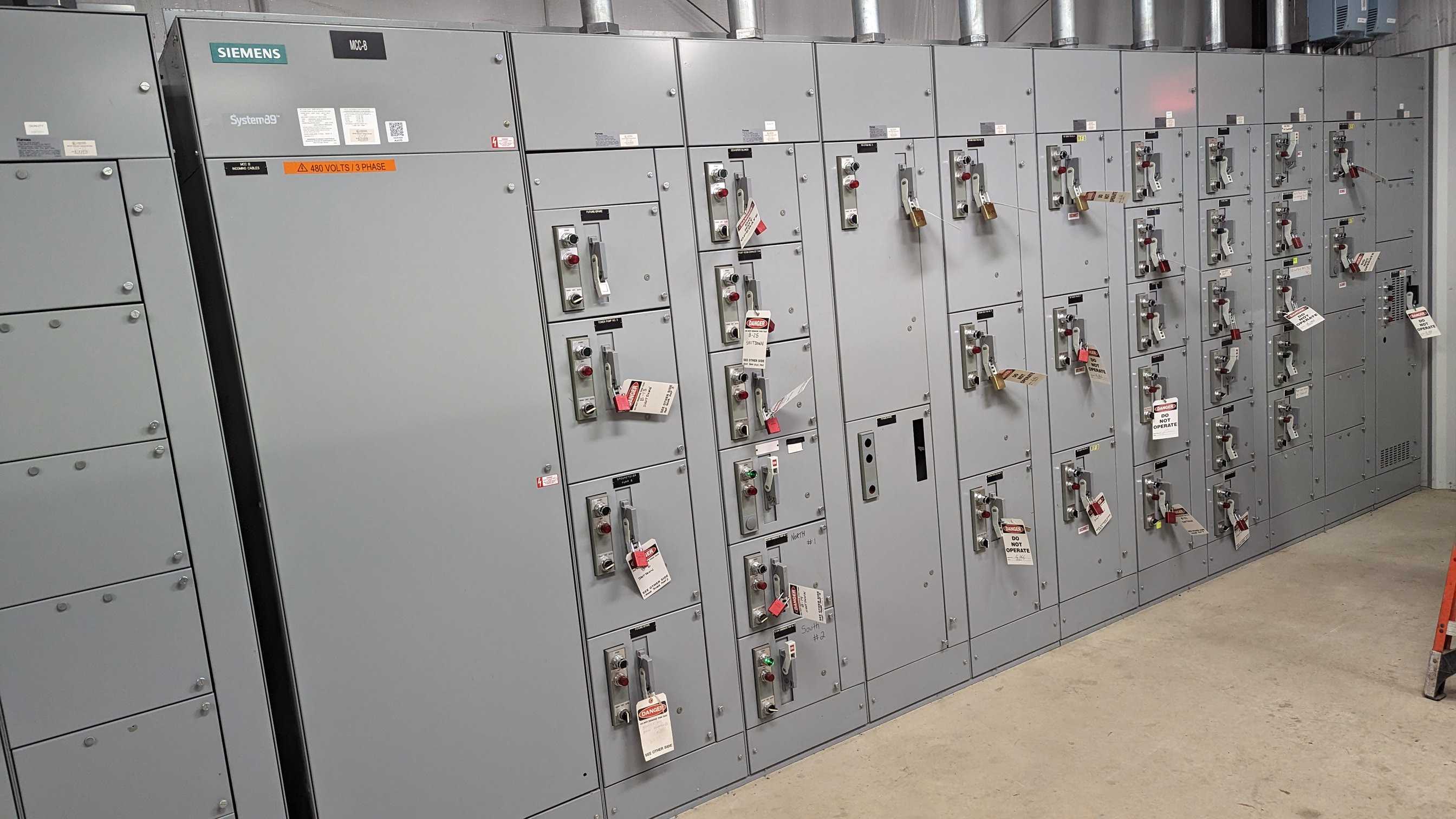 Siemens Tiastar 11-Section Motor Control Center - MOTOR CONTROL CENTERS