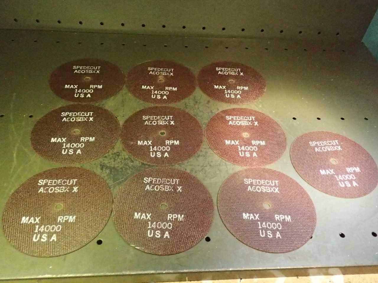 10-Pack Speedcut A60SBXX Super Bond Abrasive Cut-Off Wheels: 6" x 3/8" Hole - MACHINE TOOLING