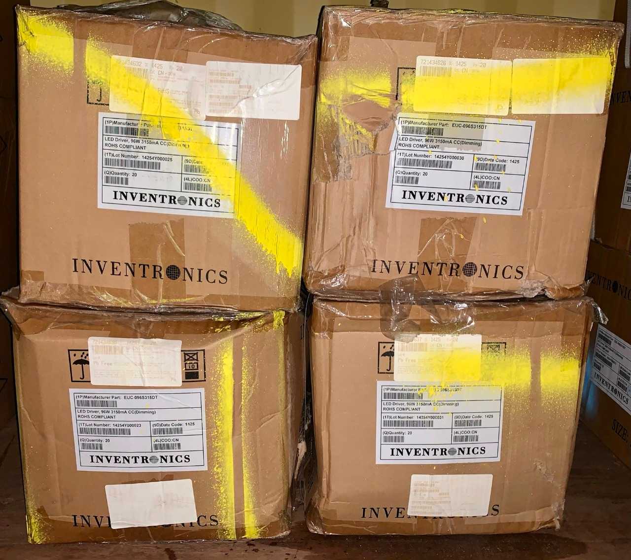New - Lot of 80 - Inventronics EUC-096S315DT LED Power Supply Driver - ELECTRICAL COMPONENTS