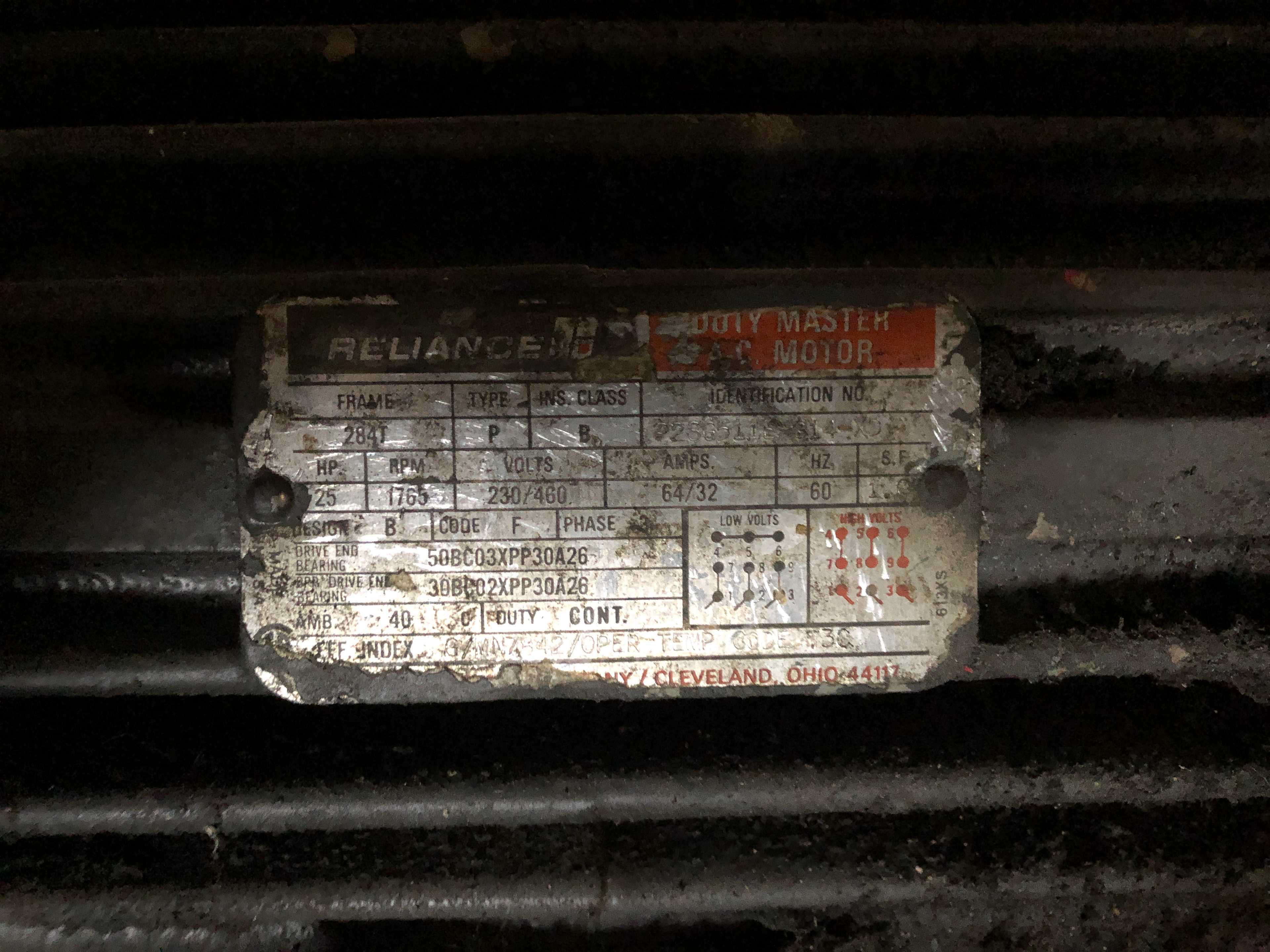 Reliance Electric Motor 40HP - ELECTRIC MOTORS