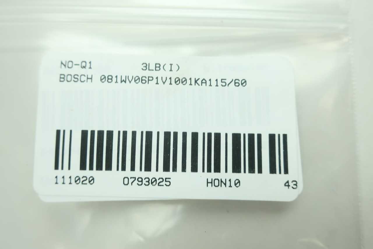 BOSCH 081WV06P1V1001KA11560 HYDRAULIC DIRECTIONAL CONTROL VALVE 4600PSI 115VAC - CONTROL VALVE