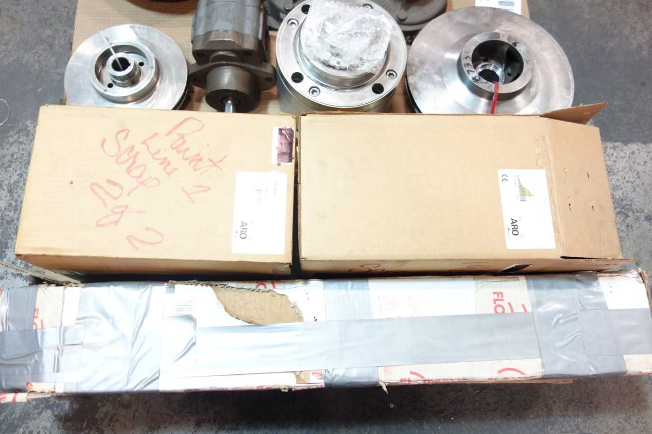 1 PALLET OF ASSORTED PUMP REPLACEMENT PARTS & ACCESSORIES, GEAR PUMP- JOHN CRANE, FLOWSERVE, ARO, GRACO - PUMPS