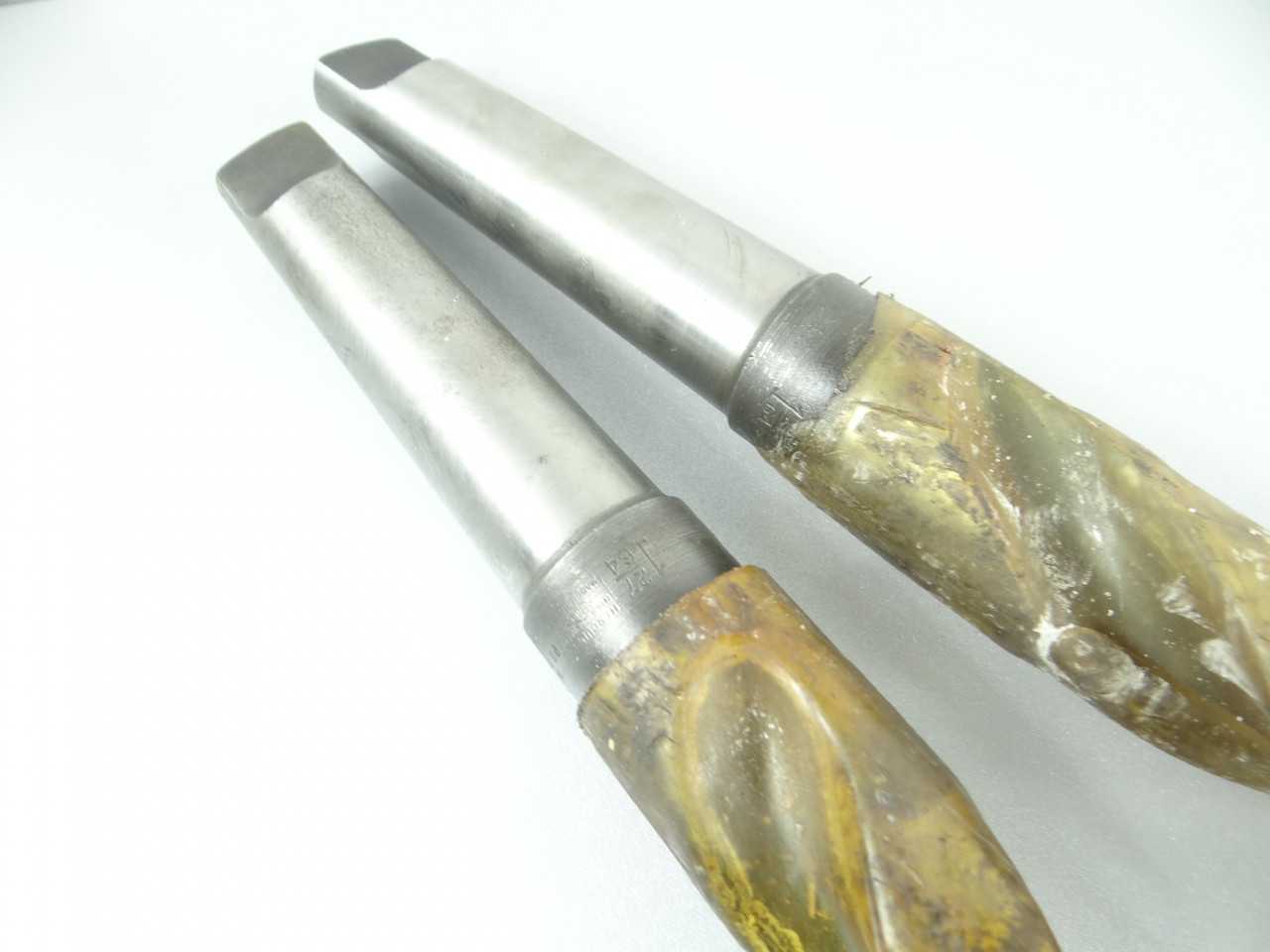 Pair of Freshly Sharpened HSS 4MT Extra Length Taper Shank Drills - MACHINING EQUIPMENT PARTS