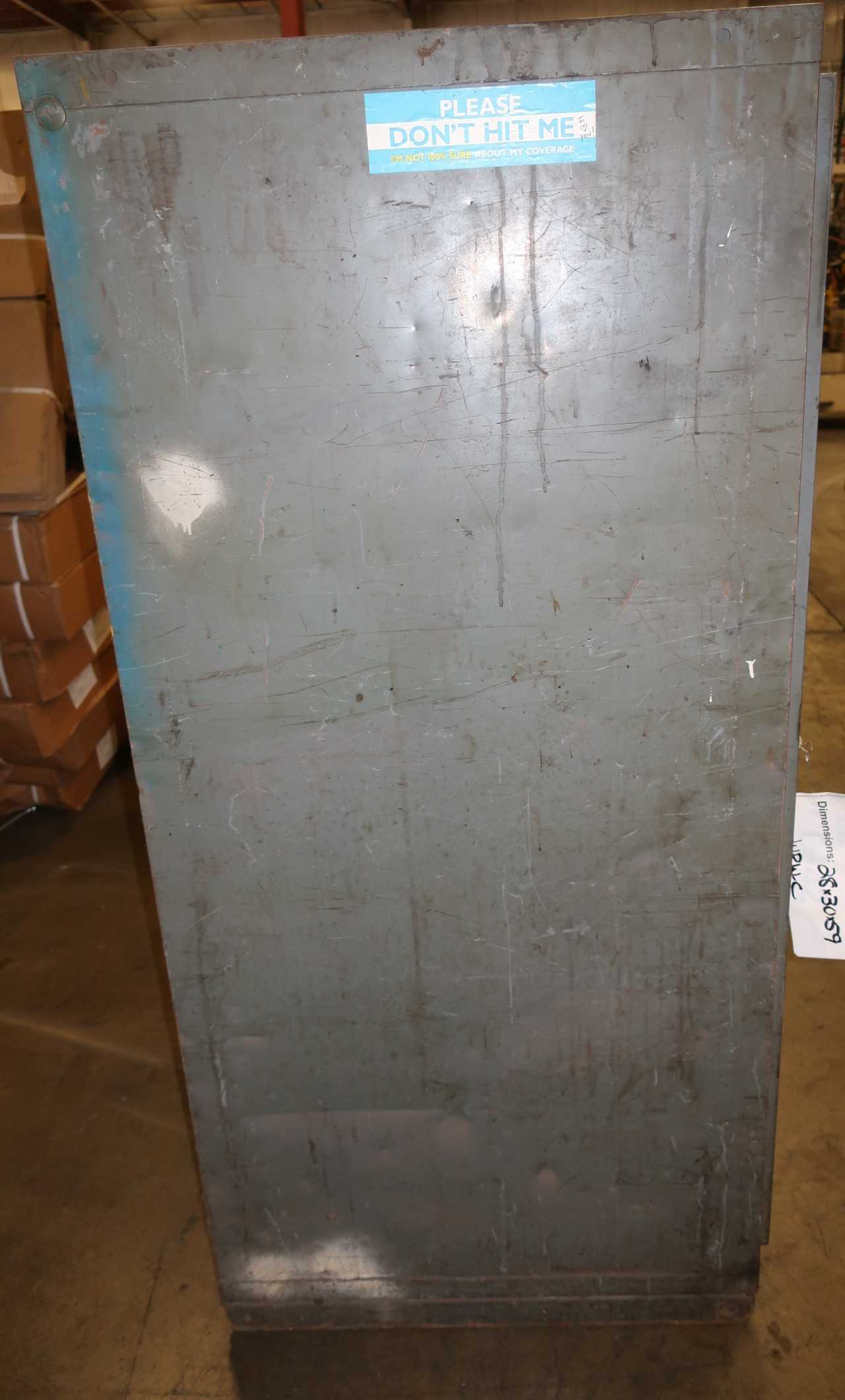 STANLEY VIDMAR 4 SHELF TOOL STORAGE CABINET WITH WELDING CONTENTS - TOOL STORAGE
