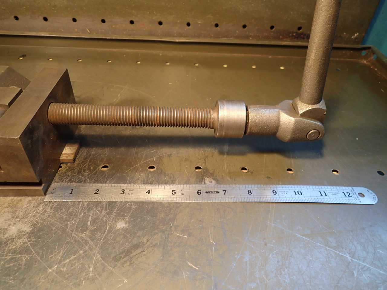 5" Wide Jaw Precision Toolmakers' Grinding Vise with Handle: Jaws Open 6-1/8" - MACHINING ACCESSORIES & TOOLING