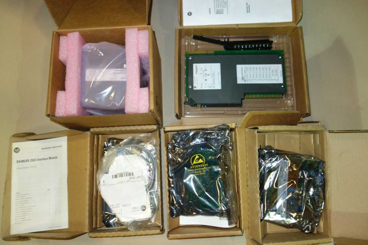 LOT OF 5 ASSORTED ALLEN BRADLEY 1700 SERIES PLC MODULES - AUTOMATION & CONTROLS