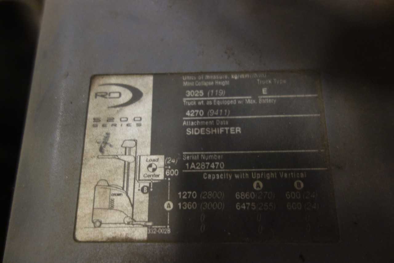 CROWN REACH TRUCK, 5200 SERIES, TYPE E - REACH TRUCKS