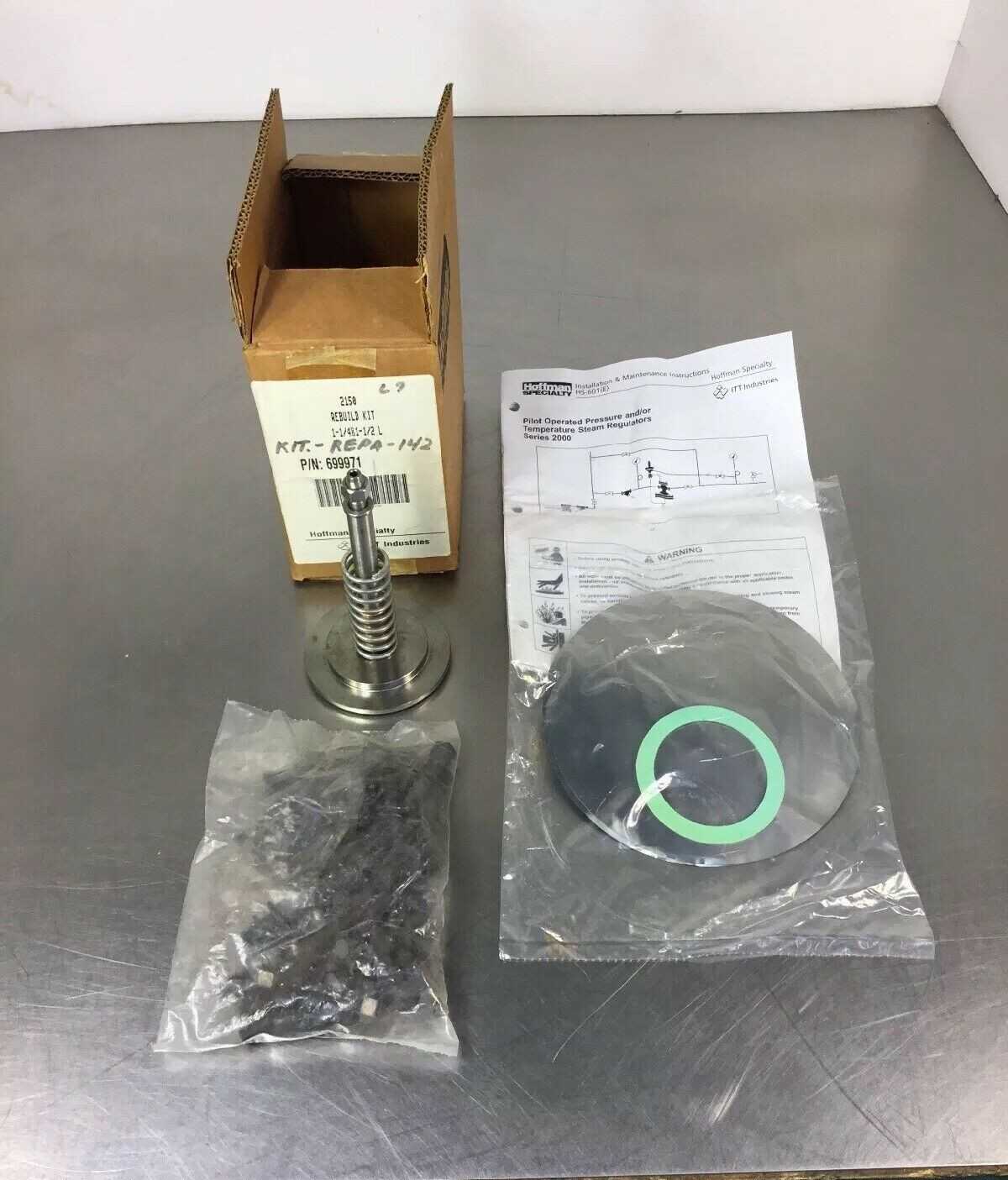 Lot of 4 HOFFMAN SPECIALTY 699971 MAIN VALVE BODY REBUILD KIT 1-1/4 & 1-1/2L - New Open Box Item - INDUSTRIAL PARTS