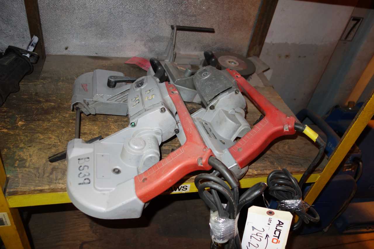 Lot of Assorted Electrical Tools - Milwaukee 6225 Saw, 6507 Sawzall, 6124 Drill, 5220 Grinder, Heat Guns - ELECTRIC POWER TOOLS