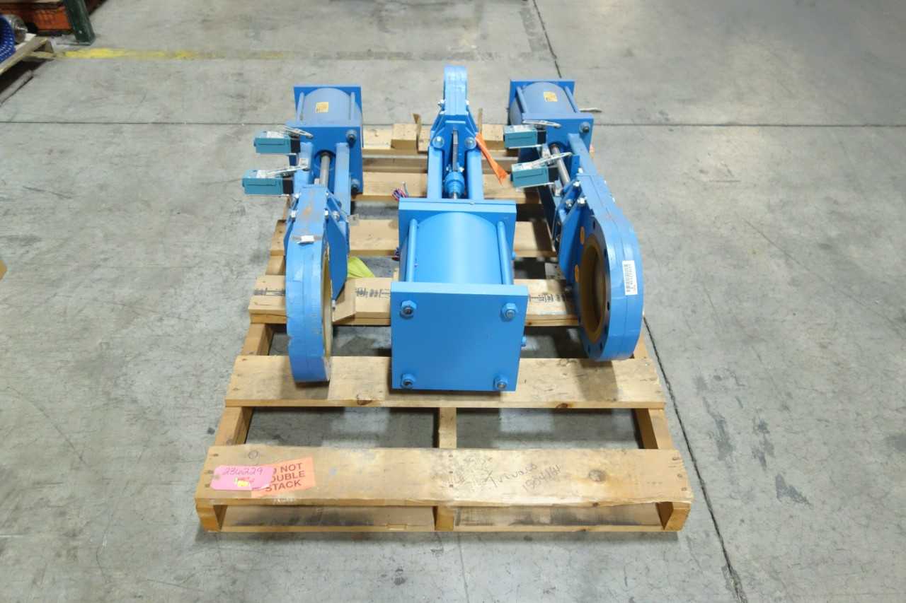 LOT OF 3 NEWCON 083160IAC KNIFE GATE VALVES - KNIFE GATE VALVE