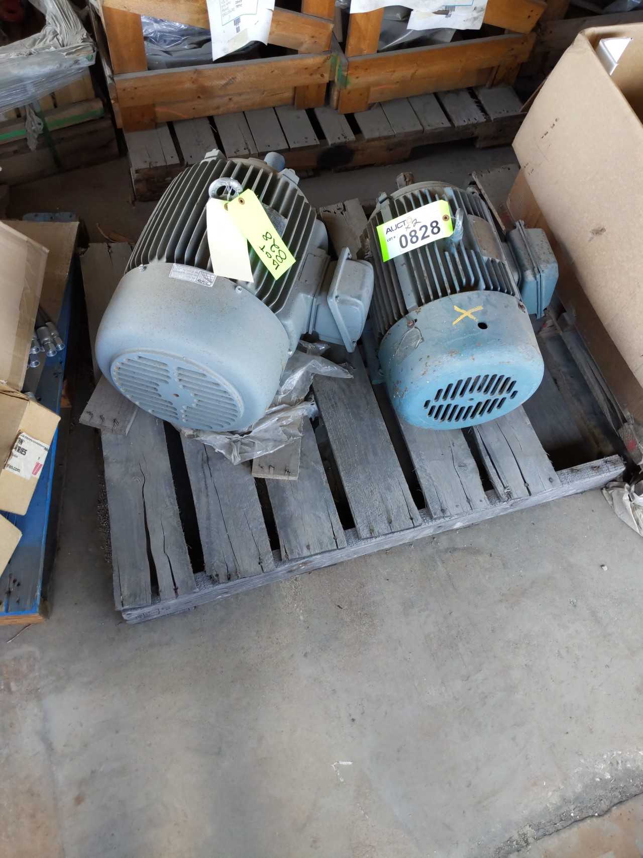 Lot of 2 Electric Motors Teco, Leeson - ELECTRIC MOTORS Lot of 2 Electric Motors Teco, Leeson - ELECTRIC MOTORS