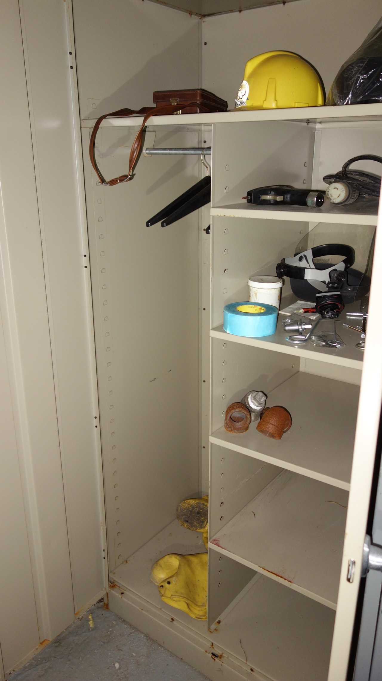 TENNSCO CABINET WITH CONTENTS, SAFETY SUPPLIES - TOOL STORAGE