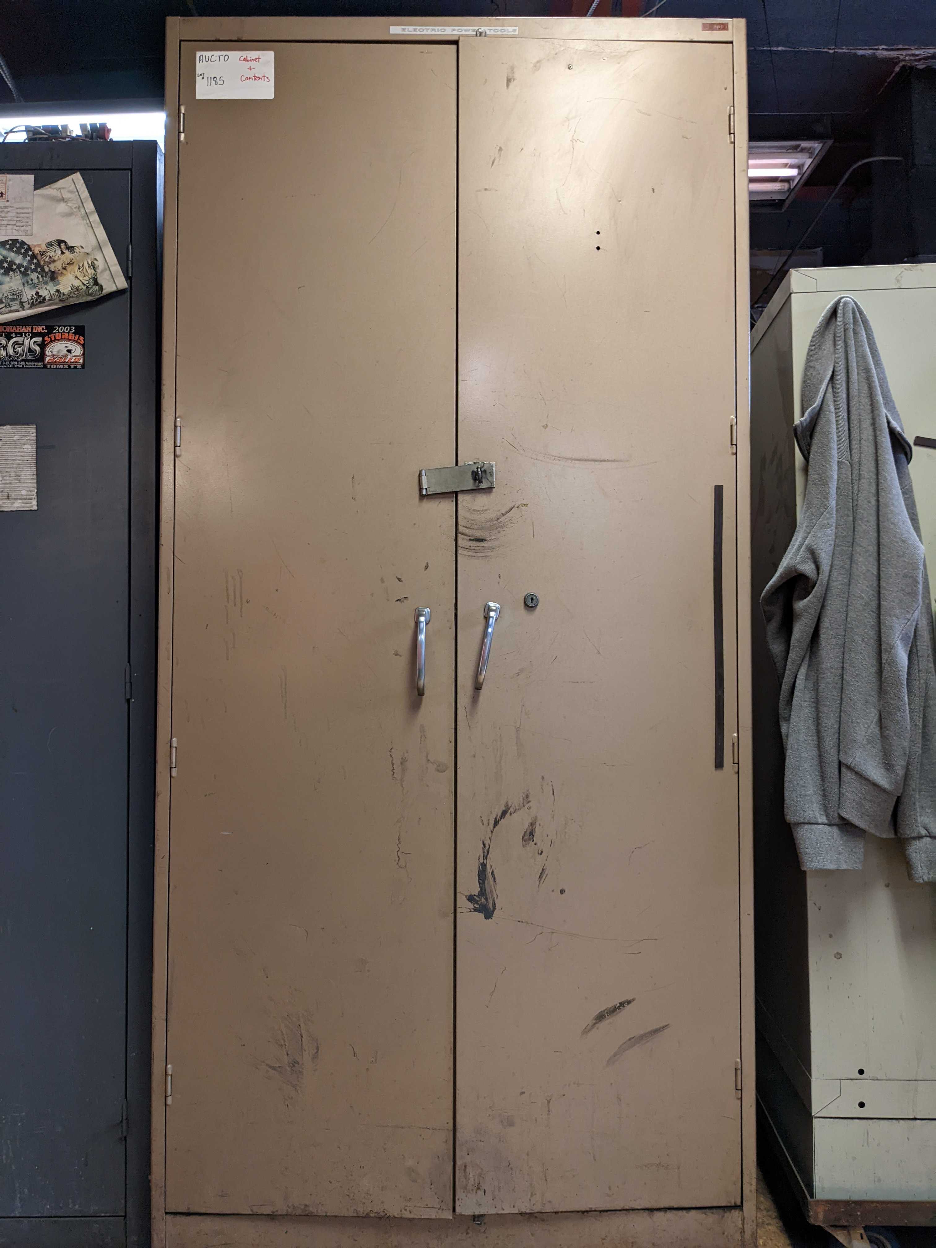 CABINET WITH CONTENTS - ELECTRIC POWER TOOLS