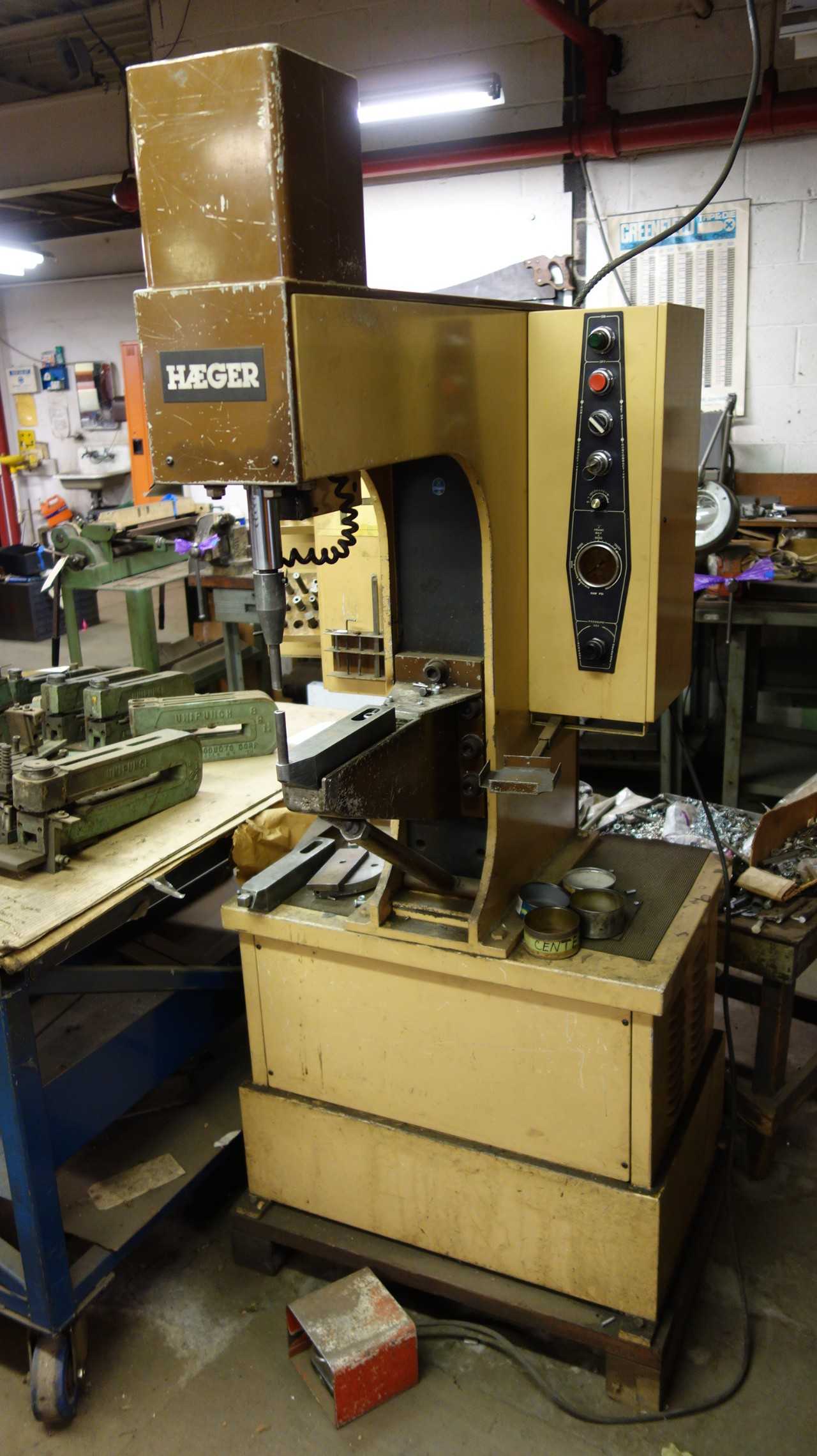 HAEGER HP6-A 6 TON HARDWARE INSERTION SYSTEM PRESS MACHINE 230V-AC - PRESSES