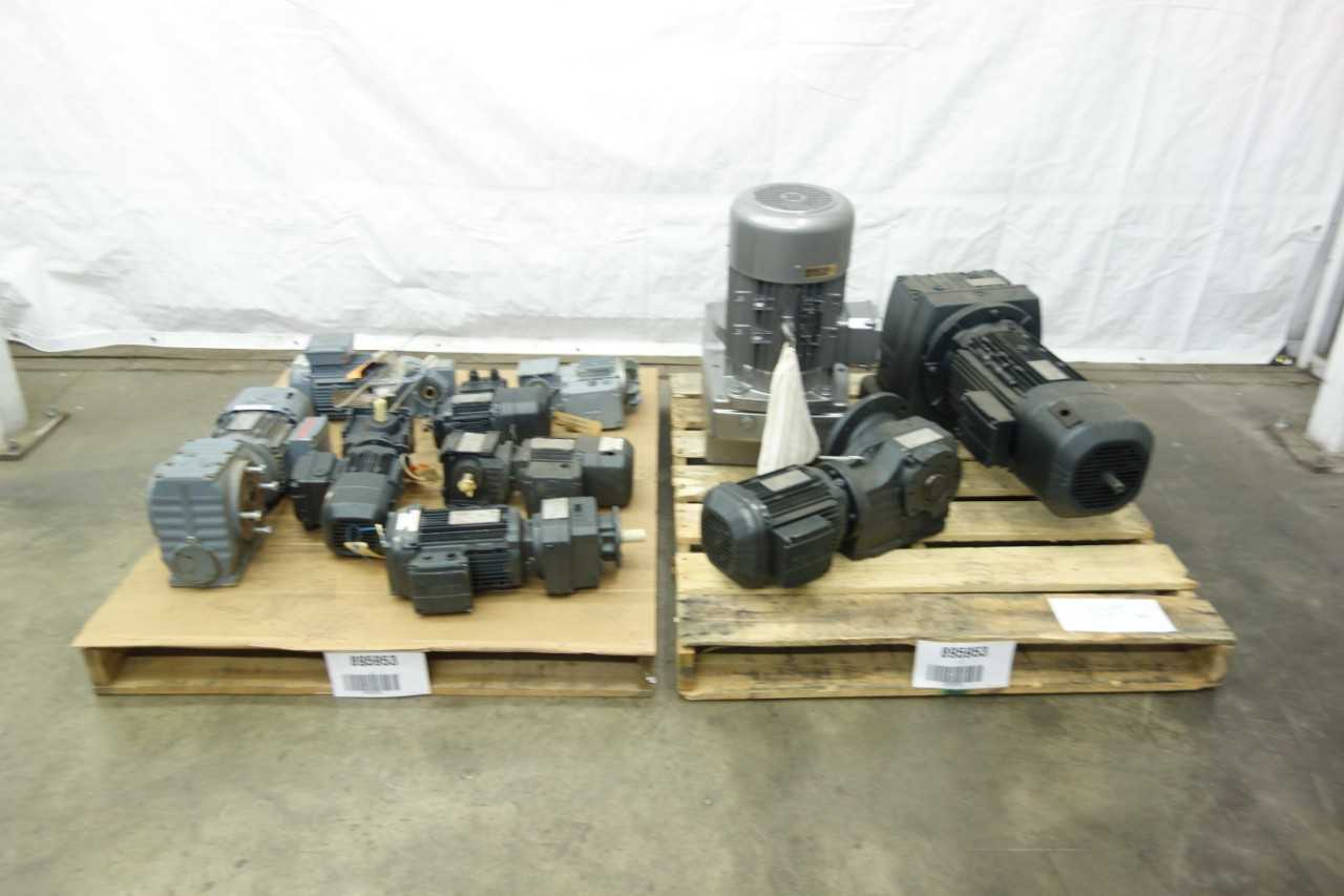 2 PALLETS OF ASSORTED GEAR MOTORS - GEAR REDUCERS