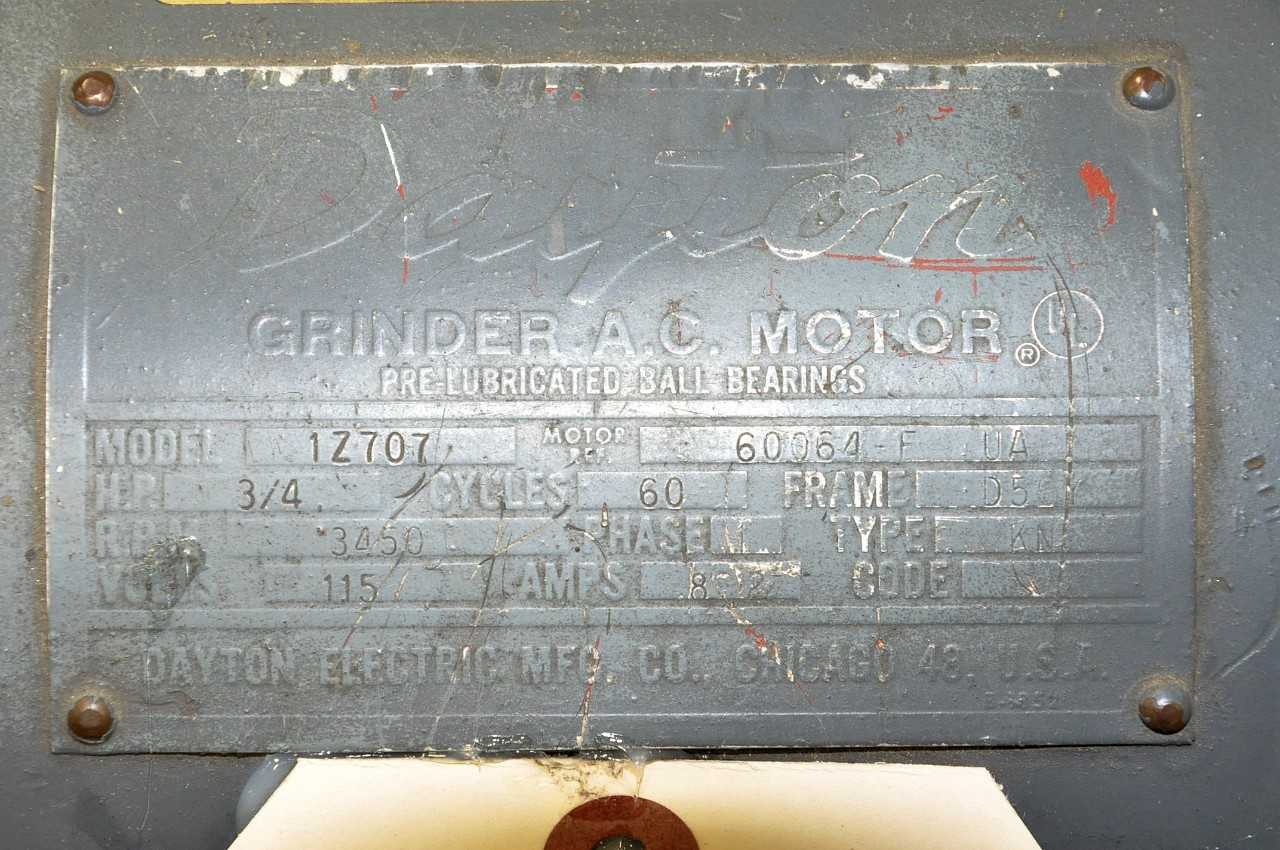Dayton Pedestal Grinder - GRINDING MACHINES