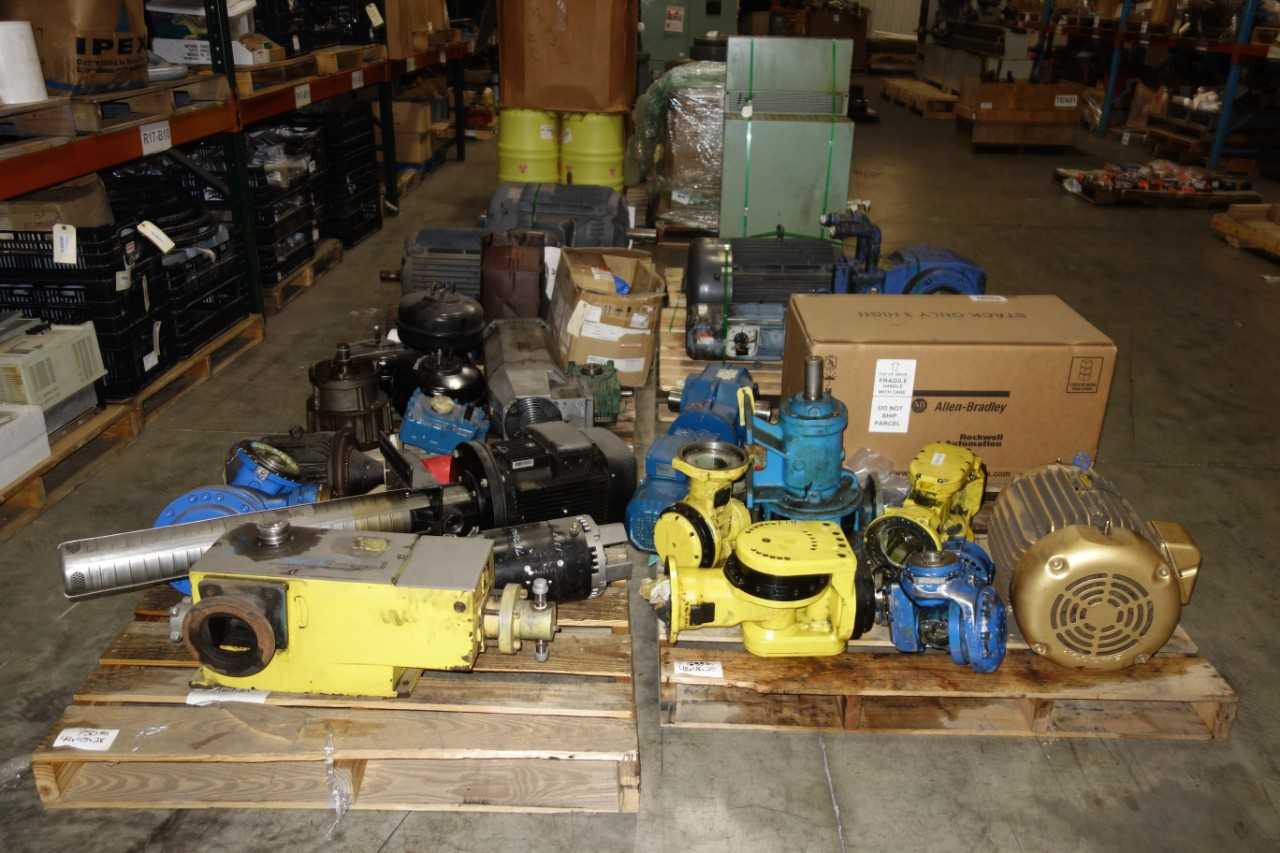 6 PALLETS OF PARTS ONLY ASSORTED INDUSTRIAL ASSEMBLY EQUIPMENT - INDUSTRIAL PARTS