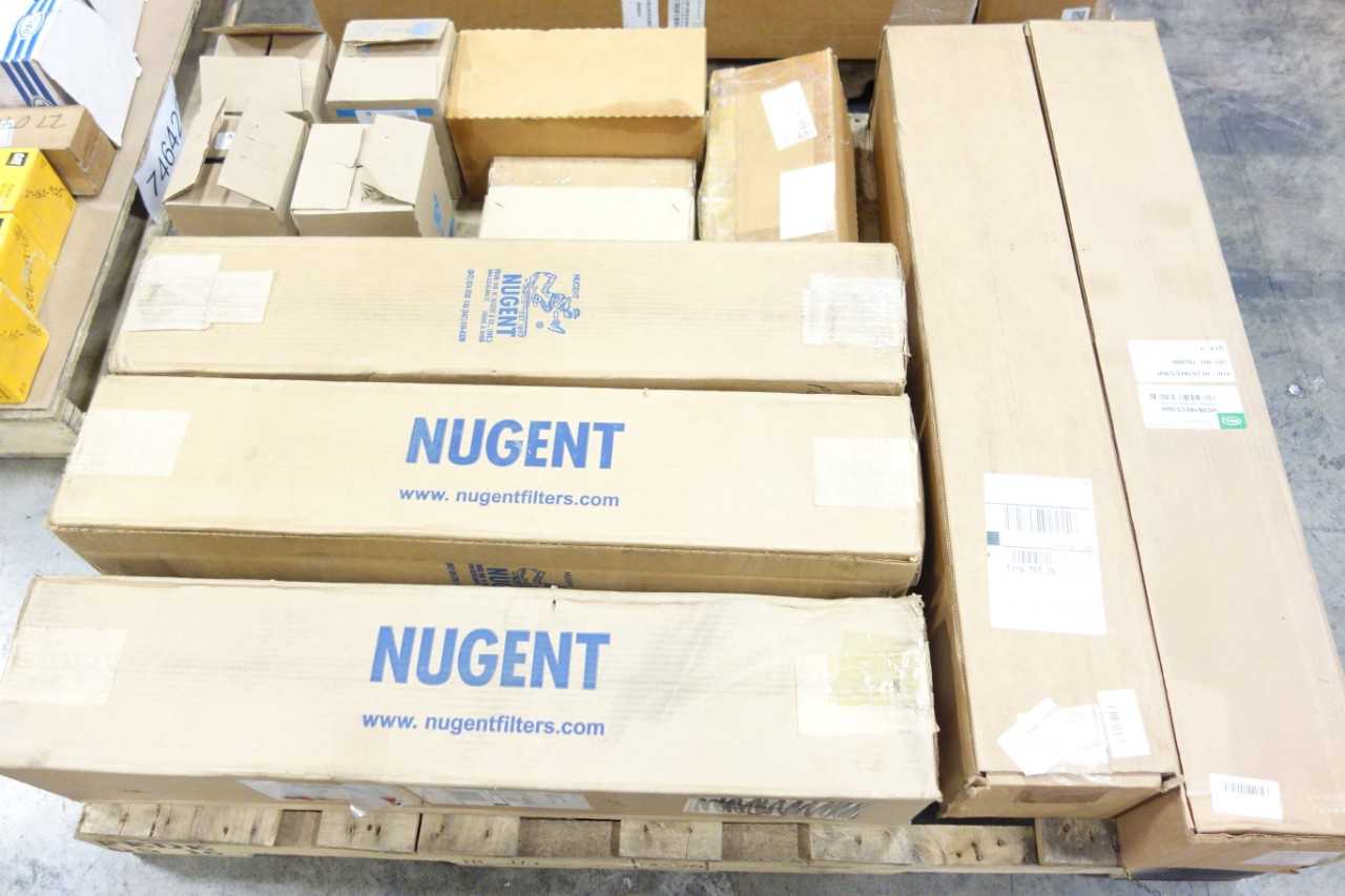 3 PALLETS OF ASSORTED HYDRAULIC FILTERS- WESTINGHOUSE, CATERPILLAR, PARKER - PROCESS EQUIPMENT