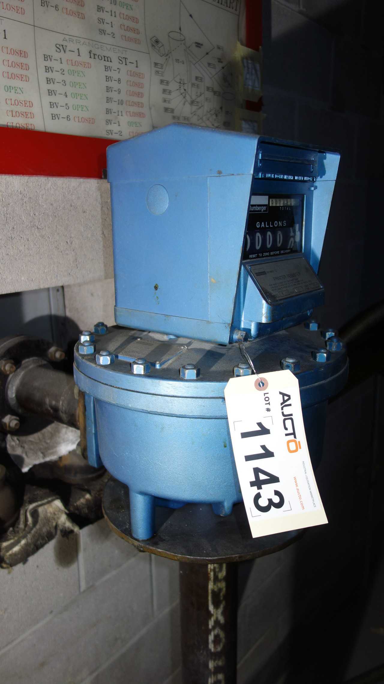 SCHLUMBERGER 843 FLOW COUNTER/METER - FLOW METER