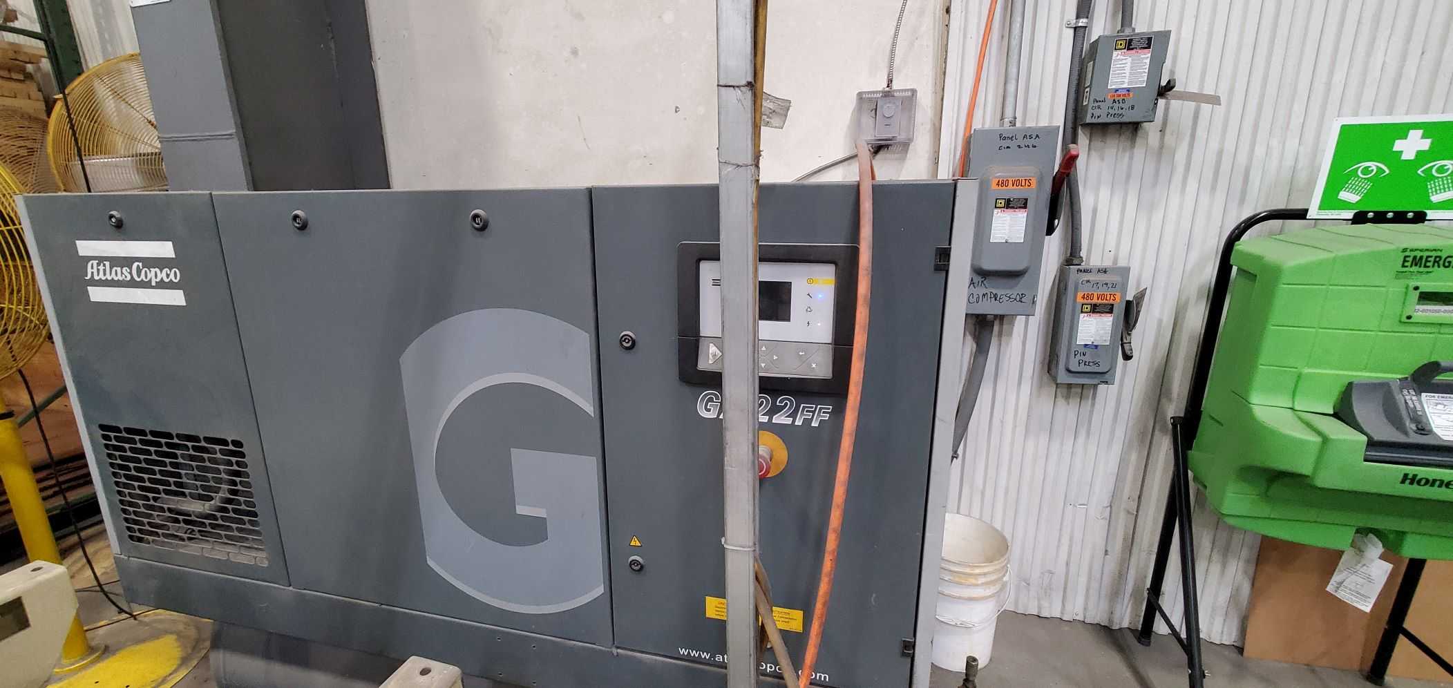 2014 Atlas Copco GA22FF Air Compressor - AIR COMPRESSORS