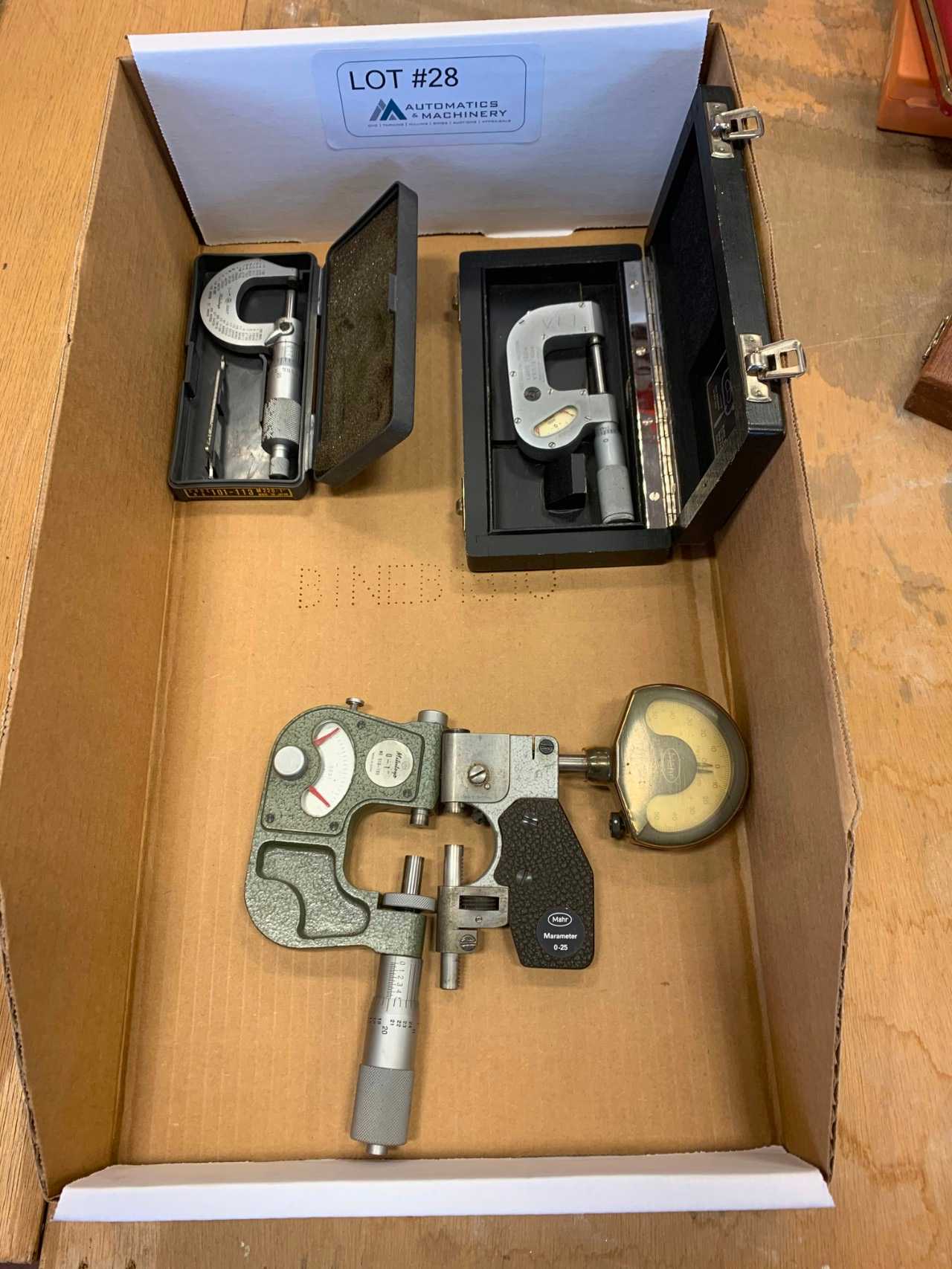 Mitutoyo, Mahr, Federal Outside Micrometers - ELECTRIC POWER TOOLS